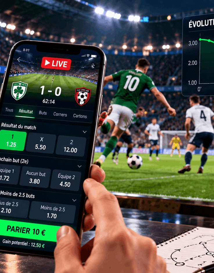 Paris sportifs en direct : pourquoi les cotes changent-elles pendant un match ?